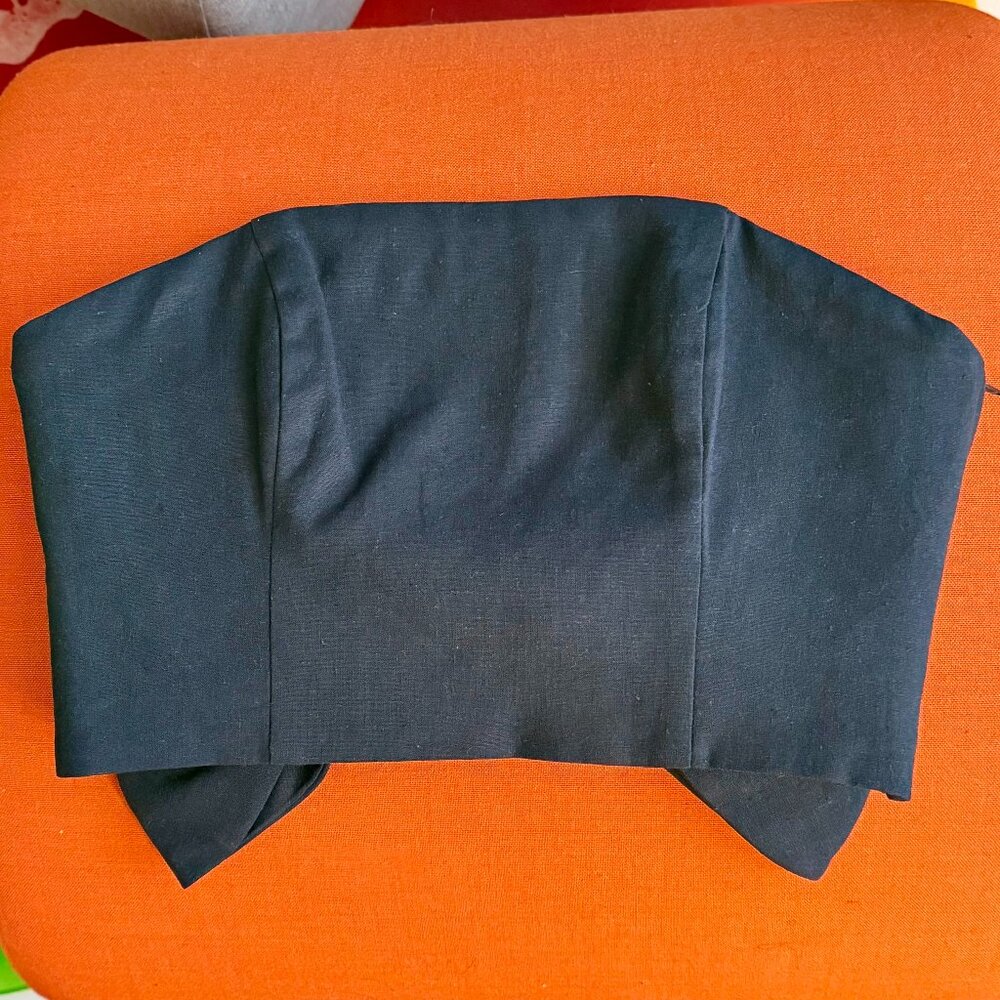 NWOT HUTCH Delphine Strapless Bandeau with Bow Back